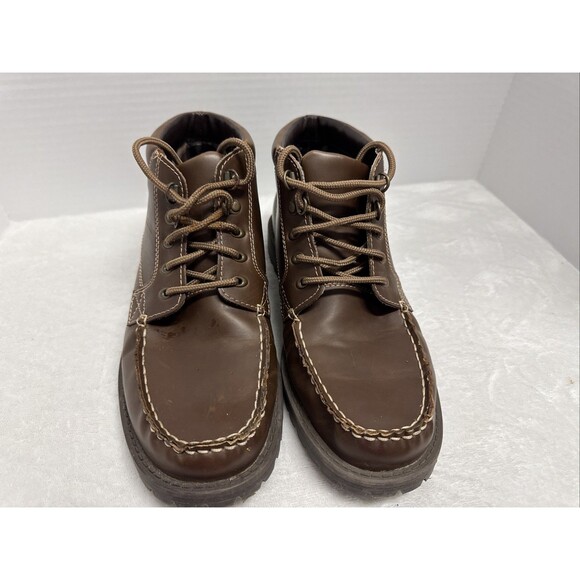 Tommy Hilfiger Memory Foam Brown Mens High Top Boots Size 10 TMRHODES - Picture 1 of 8